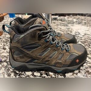 Merrell Womens Moab Vertex Mid Pewter Work & Safety Boots